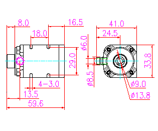 ZL32-01太阳能微型潜水泵平面图