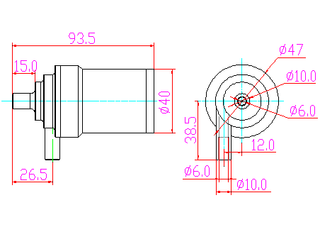 ZL38-26 高温加压水泵平面图