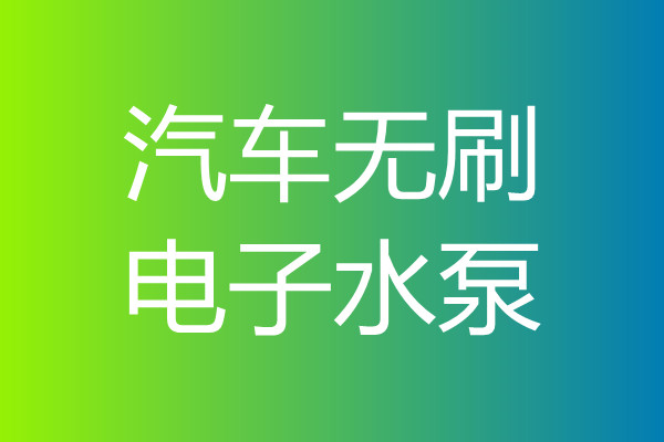 汽车无刷电子水泵